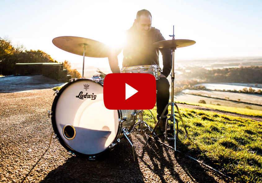 Sunrise drumming. Outdoor brush playing in the morning. Ben Woollacott drummer