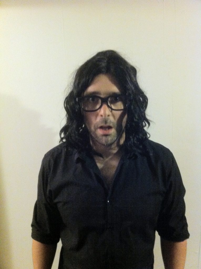 Sex on Fire pic. Donning a wig and glasses to emulate Nathan Followill.