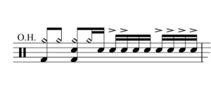 Sex on Fire Drum Fill 1